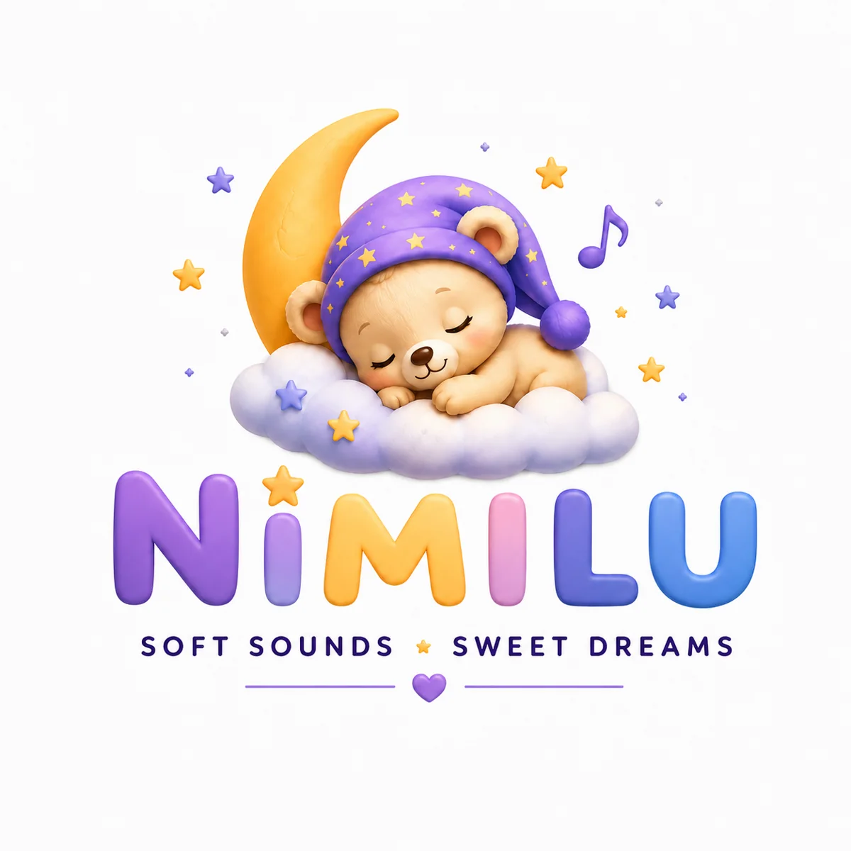 NIMILU sleeping bear and moon